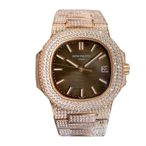 iced out patek philippe replica for sale